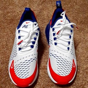 Sneakers red white and blue
